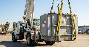 Carga y traslado transformador